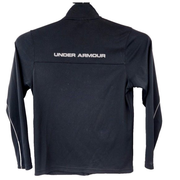 Under Armour Lightweight‎ Jacket Mens Size Medium Black Full Zip Long Sleeve - Picture 4 of 12